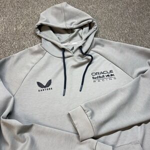 Castore Oracle Red Bull Racing F1 Hoodie Mens XL Light Gray Formula 1 Pullover